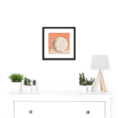 Circular Branch Flowering Plum C 1854 Shunsuie - Single Picture Frame Painting