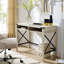 Bureau avec formes de X en métal et casiers ouverts Arsenault-996002549