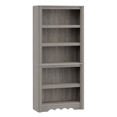 70.9 in Tall 5-Tier Wood Bookshelf Bookcase, Freestanding Storage Shelves for Home Office/Bedroom/Living Room