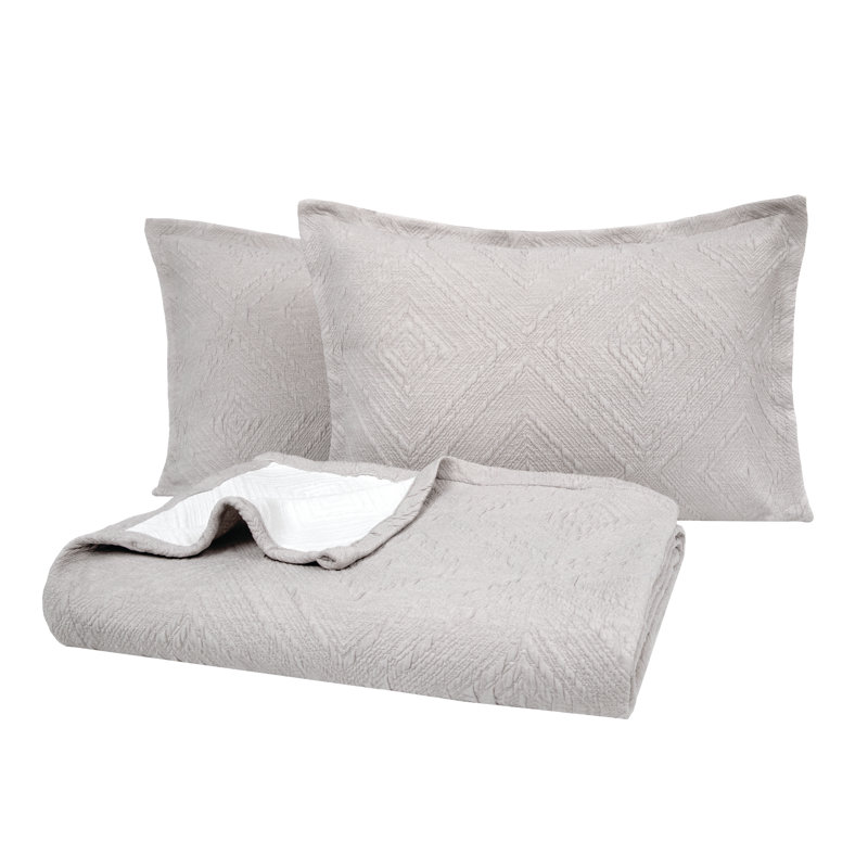 Polyester Coverlet, King Coverlet + 2 King Shams