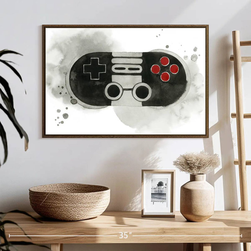 Gamer IV, 25 po x 17 po, Cadre flottant noyer