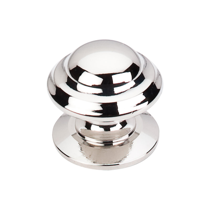 Empress 1 3/8" Diameter Round Knob, Polished Nickel