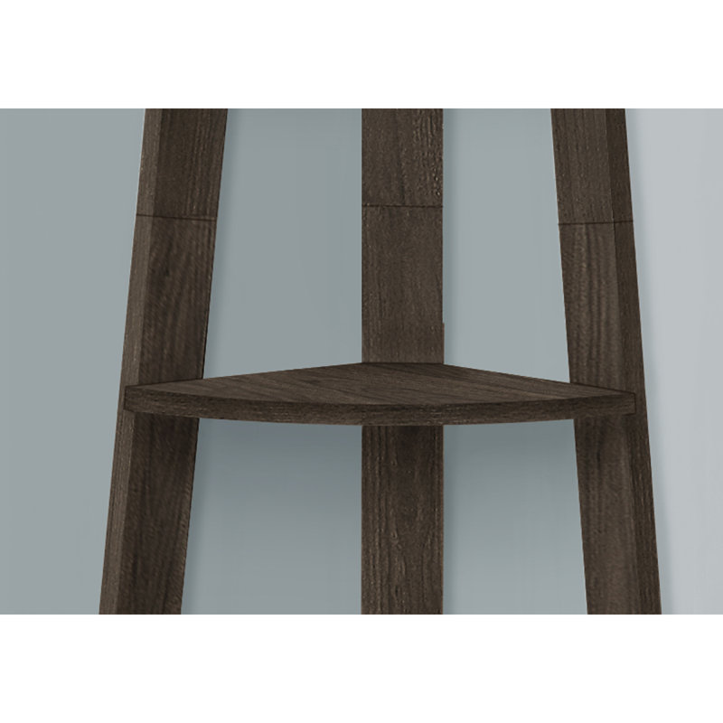 Versatile 5-Tier Corner Bookshelf For Office And Bedroom Contemporary And Modern Design, Oak