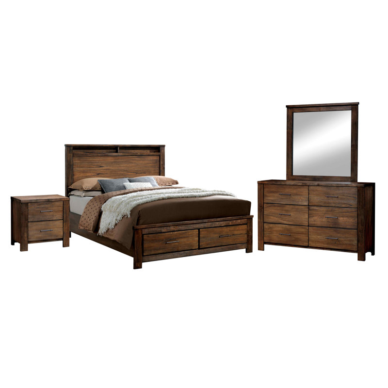 Ensemble de chambre configurable avec lit plateforme Wrington
