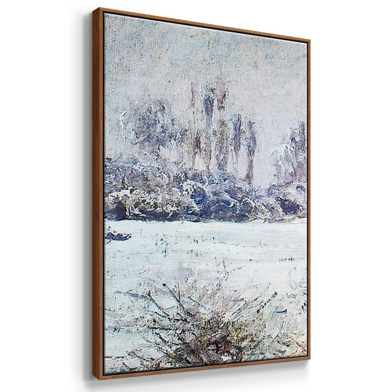 Le givre, 1880, 3 pièces, H 36 po x l 75 po x P 2 po, Noyer
