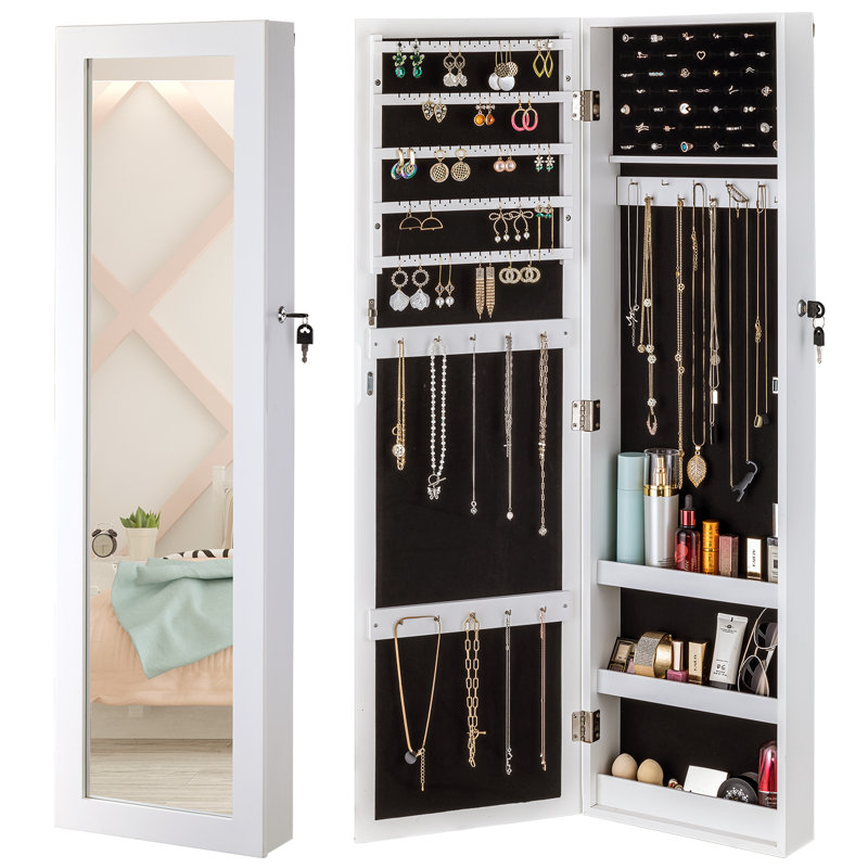 Armoire à bijoux avec miroir Mercedys