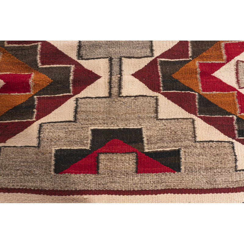 Tapis rétro Navajo vers 1950 4 pi 6 po x 8 pi