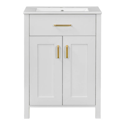 Meuble-lavabo simple 24,2 po avec comptoir Berck