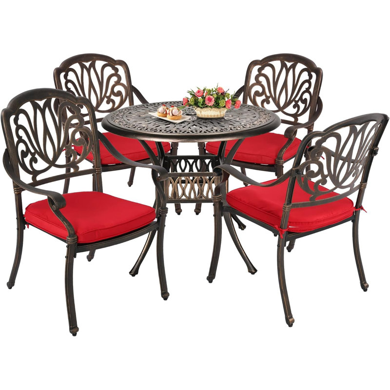 Ensemble repas d'extérieur 35,4 po L 4 personnes Atricia