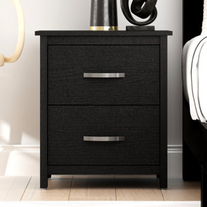 Bogosta 21.85" Tall 2 Drawer Nightstand