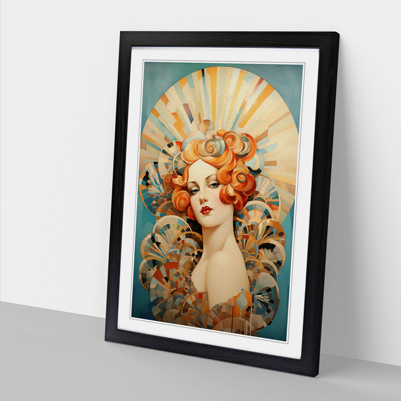 Seashell Deco - Framed Print, 34cm H x 25cm W x 2cm D, Black Framed