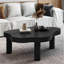 Table basse en bois de mélèze massif à trois pieds de 43,3 pouces de style nordique en bois de mélèze, table d'appoint de salon, structure entièrement en bois massif-1875730147-1820434552
