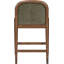 Tabouret de bar rembourré en tissu vert Hertford-109223556