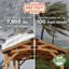 Pavillon de jardin en bois massif 12 pi x 12 pi Arlington par Backyard Discovery
