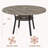 47" Round Dining Table for 4-6 with Storage Shelf, Farmhouse Kitchen Table (Table Only)-456024786