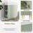 21.6" Green Bathroom Vanity, Combo Cabinet, Bathroom Storage Cabinet, Single Ceramic Sink, Left Side Storage-2101302580