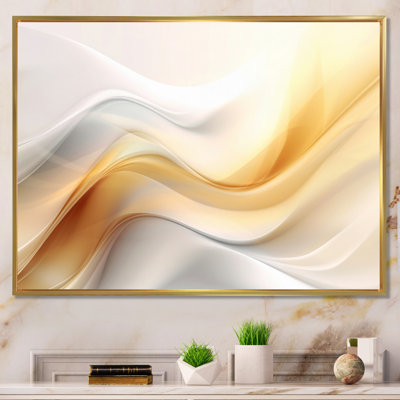 Or et blanc Fractal Tsunami V