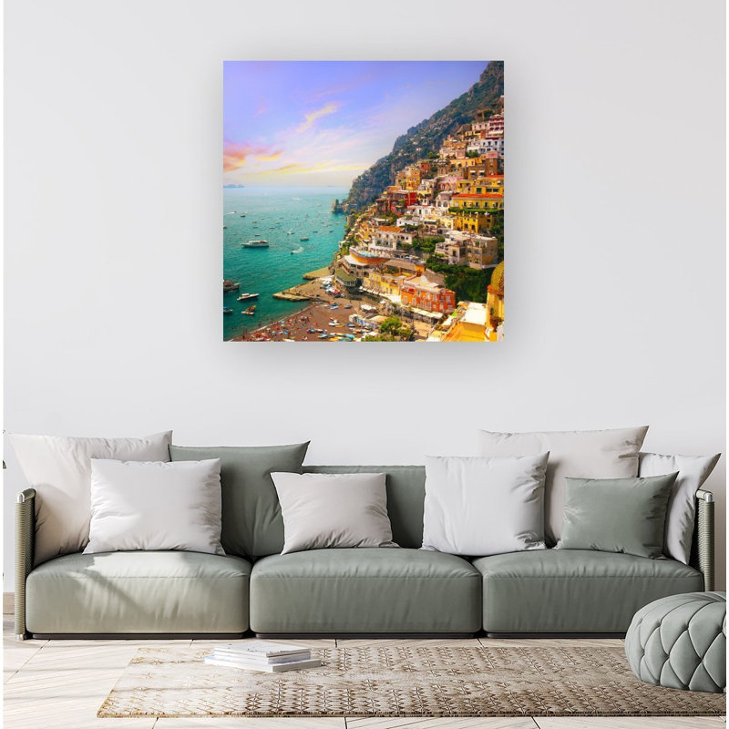 Positano, Amalfi - Wrapped Canvas Print, 30cm H x 30cm W x 3.8cm D