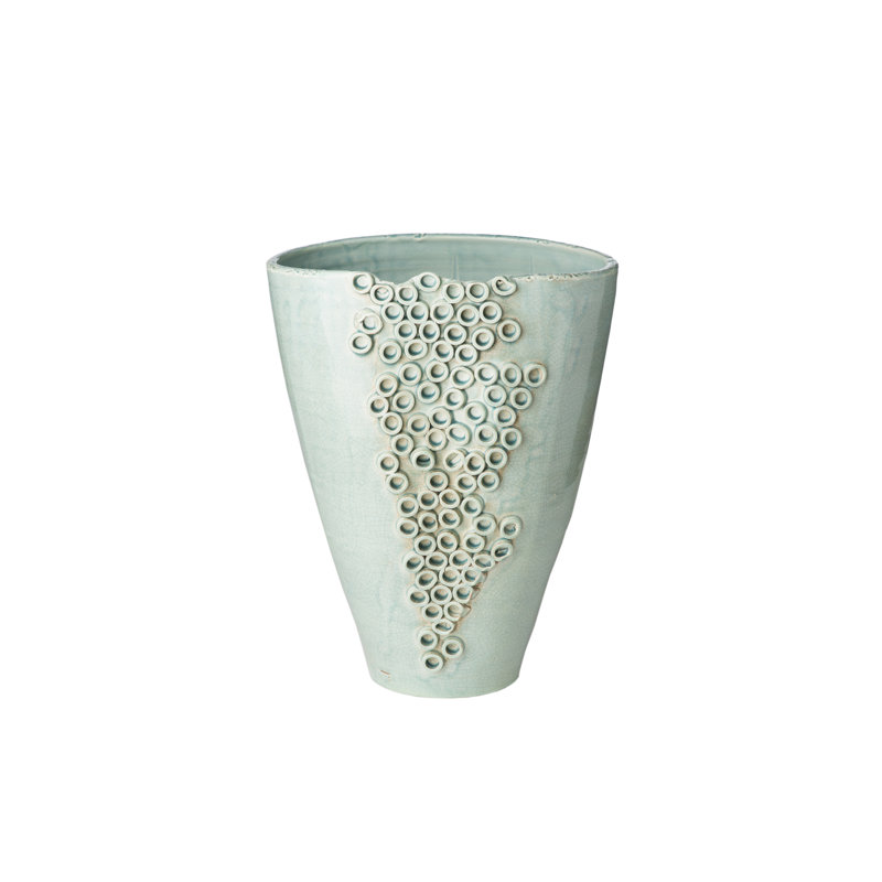 Cerchio Handmade Ceramic Table Vase, Celadon