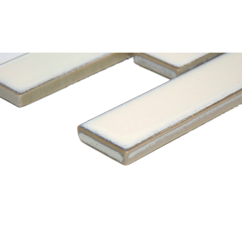 Regala™ 12" x 12" Porcelain Brick Joint Mosaic Wall Tile, Bequest