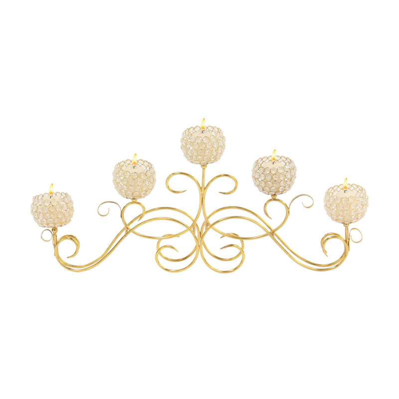 15'' H Iron Tabletop Candelabra