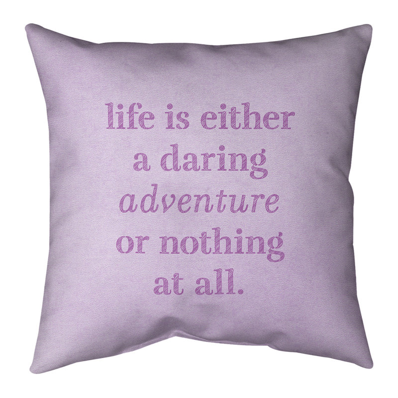 Coussin Handjet, 26 po x 26 po, Violet, Housse de coussin seulement - sans coussin