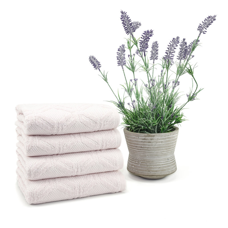 Driton Turkish Cotton Hand Towel, Powder Pink