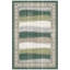 Tapis Sandbar2 moderne à rayures effet pinceau, vert, gris et blanc, antidérapant, à poils courts, pour intérieur et extérieur, adapté aux animaux domestiques, salon, chambre, salle à manger, entrée, couloir, bureau, lavable-85289485