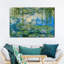 Paysage abstrait, nénuphars sur toile-92562969