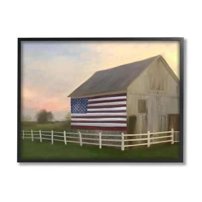 Drapeau américain de la grange