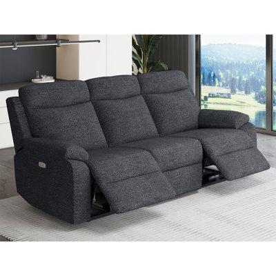 Glenorie 81.9'' Round Arms Reclining CAL117 Compliant Sofa -  Hokku Designs, 71B2F9A1EF0C4B28A7CF24BED9E95AB2