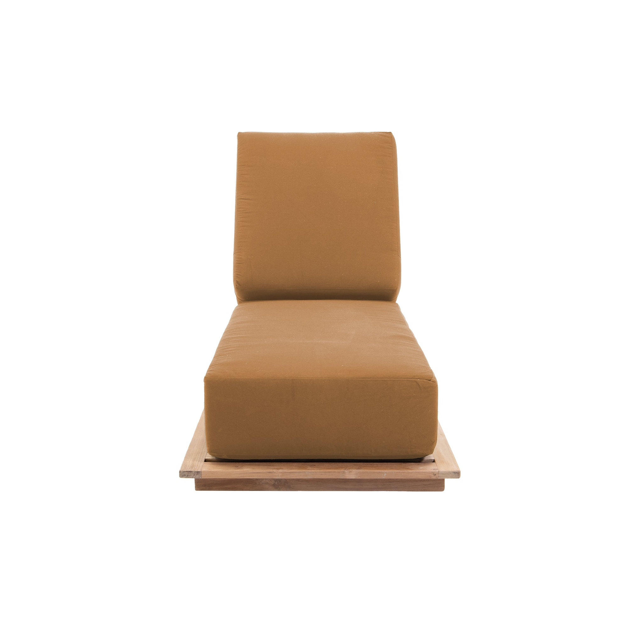 Varenna 27.5'' Outdoor Teak Chaise Lounge, Camel