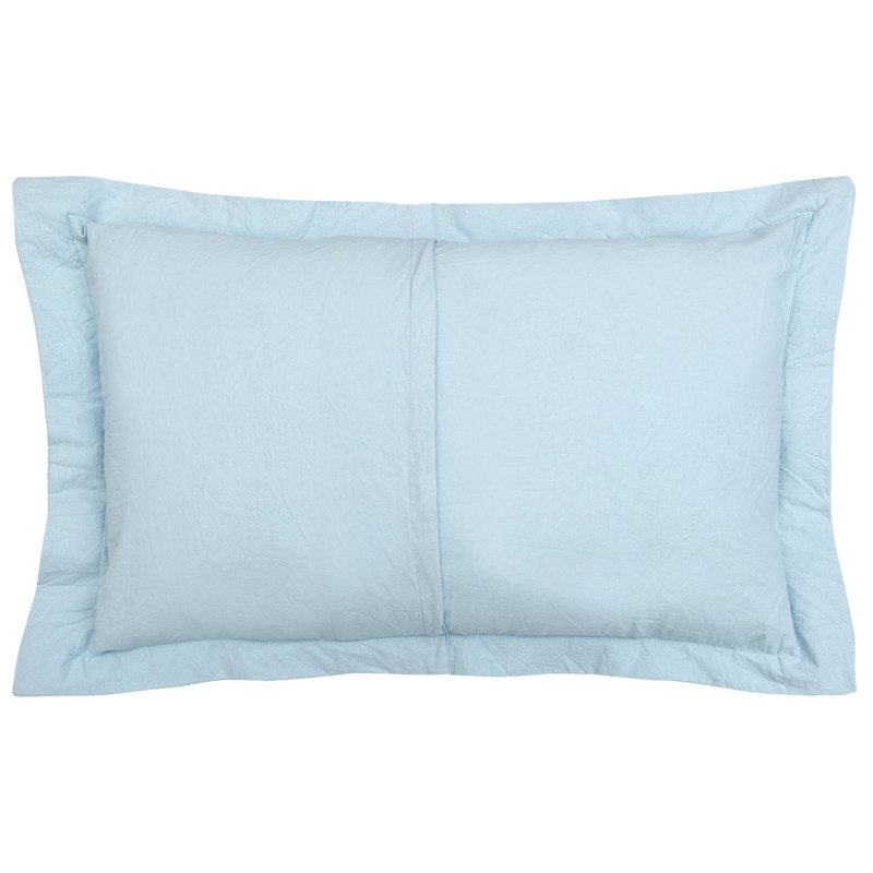 Blue Cotton Tufted Chenille King Sham