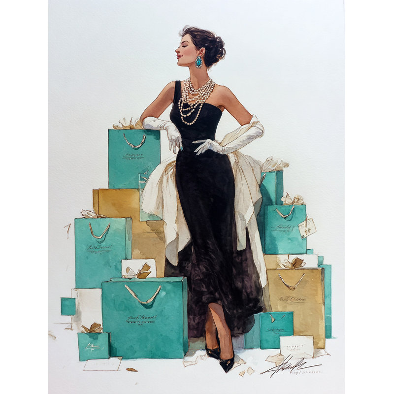 Art mural sur toile Glamour and Grace, H 24 po x l 16 po