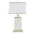 Colette Ivory Rectangular Ceramic Table Lamp