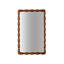 Miroir de 36,02 po Mid-Century Modern Swirl