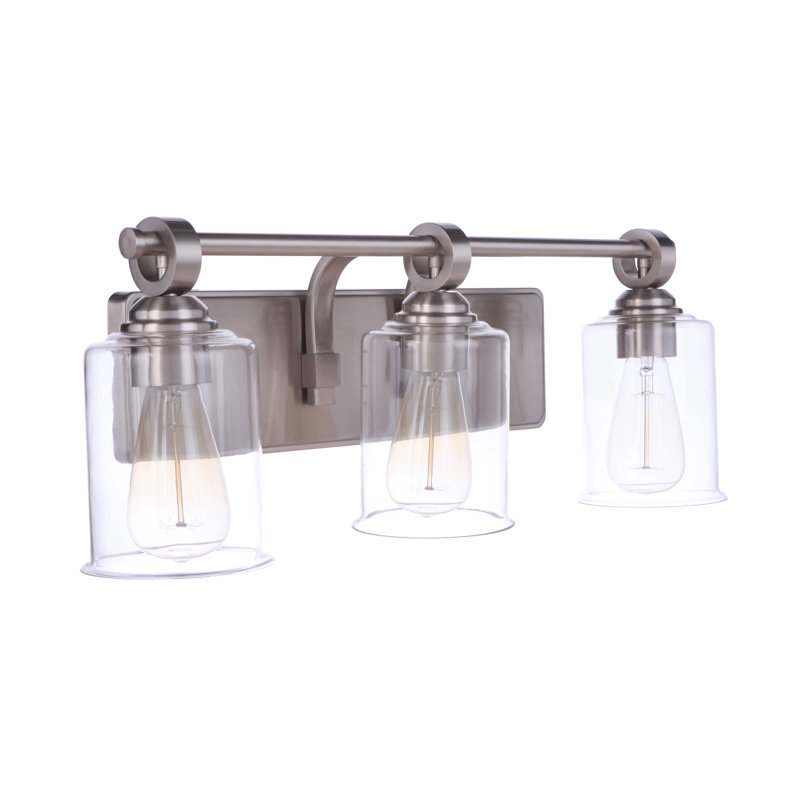 Éclairage pour meuble-lavabo 3 lumières Bankey, Nickel brossé
