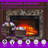Electric Fireplace Mantel Heater With Realistic Stacked Stone Surround Timer And Remote Control-155457088
