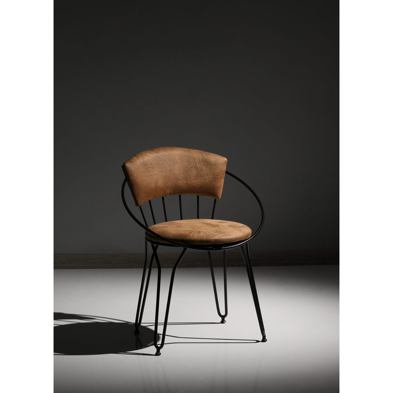Ensemble de chaises modernes en velours (2 pièces), noir et beige | Cadre 100% métal, 23,6 po x 30,1 po x 19,7 po | Durable avec une capacité de 385 lb | Siège élégant pour la maison ou le bureau, design industriel pour espaces contemporains