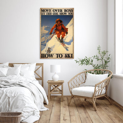 Show You How To Ski - 1 pièce, impression sur toile tendue sur toile tendue