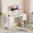 Neesha Desk with LED Lights, Computer Desk with Storage, Corner Desk with Drawers, Home Office Desk with Shelves, Writing Desk with 4 File Drawers, Gaming Desk with Power Outlets, Study Desk-101530546-92210965