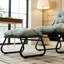 Chaise longue d'extérieur avec repose-pieds pour patio-1059692126