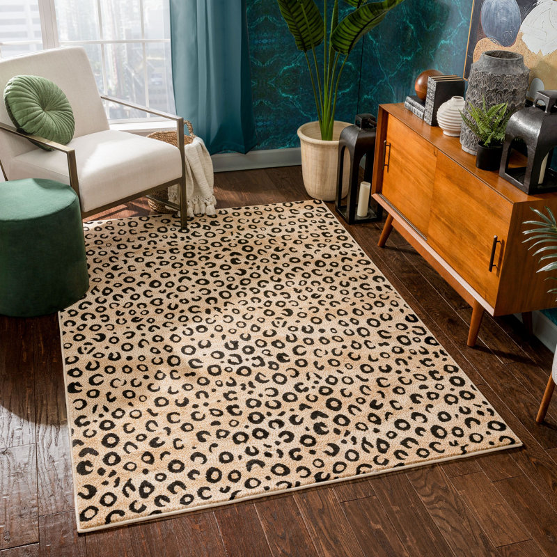 Tapis noir Moors, Rectangle 9 pi 3 po x 12 pi 6 po