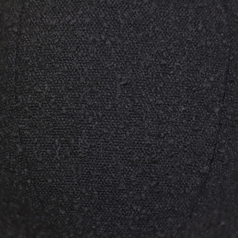 Boba Reversible Throw Pillow, 9"H x 9"W, Black Boucle