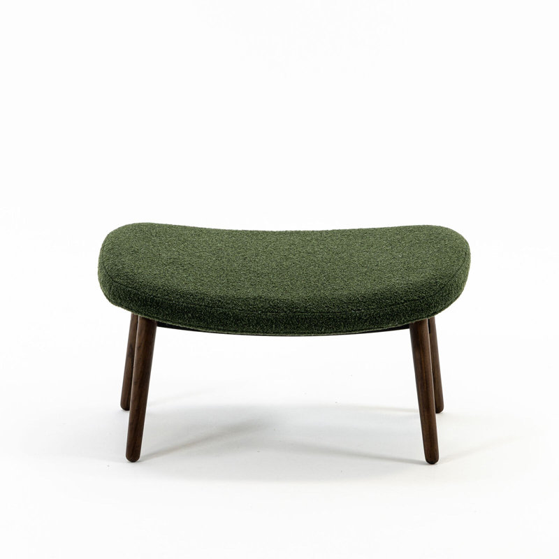 Ella Ottoman, Moss Rayon/Viscose, Walnut