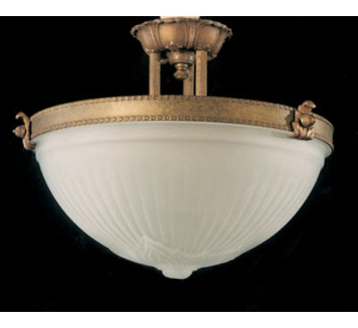 Banta Glass Semi Flush Mount