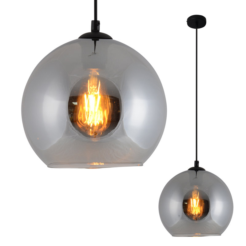 Piccadilly 1 - Light Anthracite Schoolhouse Pendant