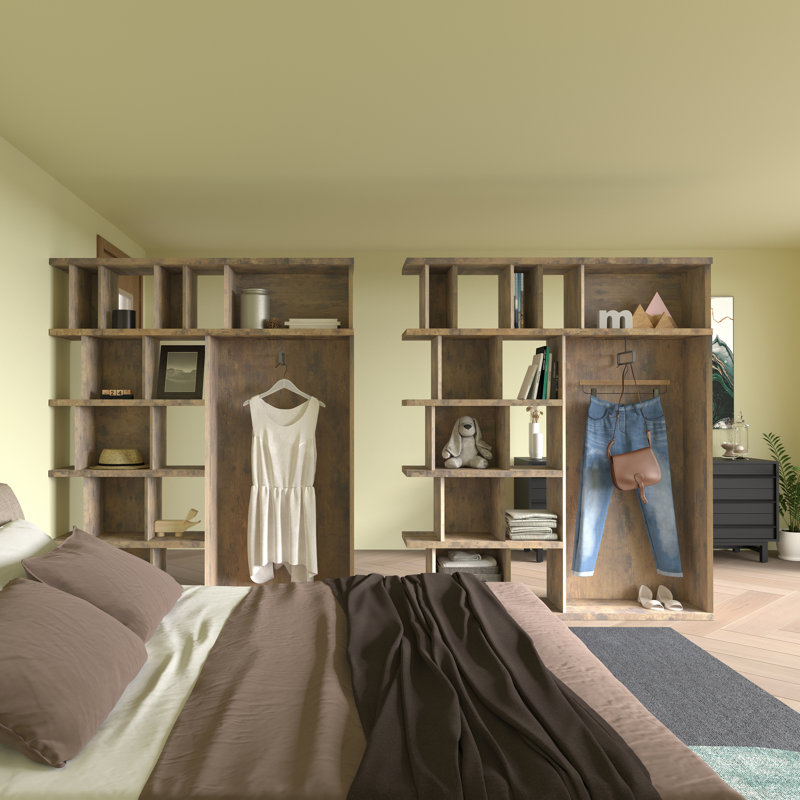  Armoire de rangement multi-usage avec bibliothèque