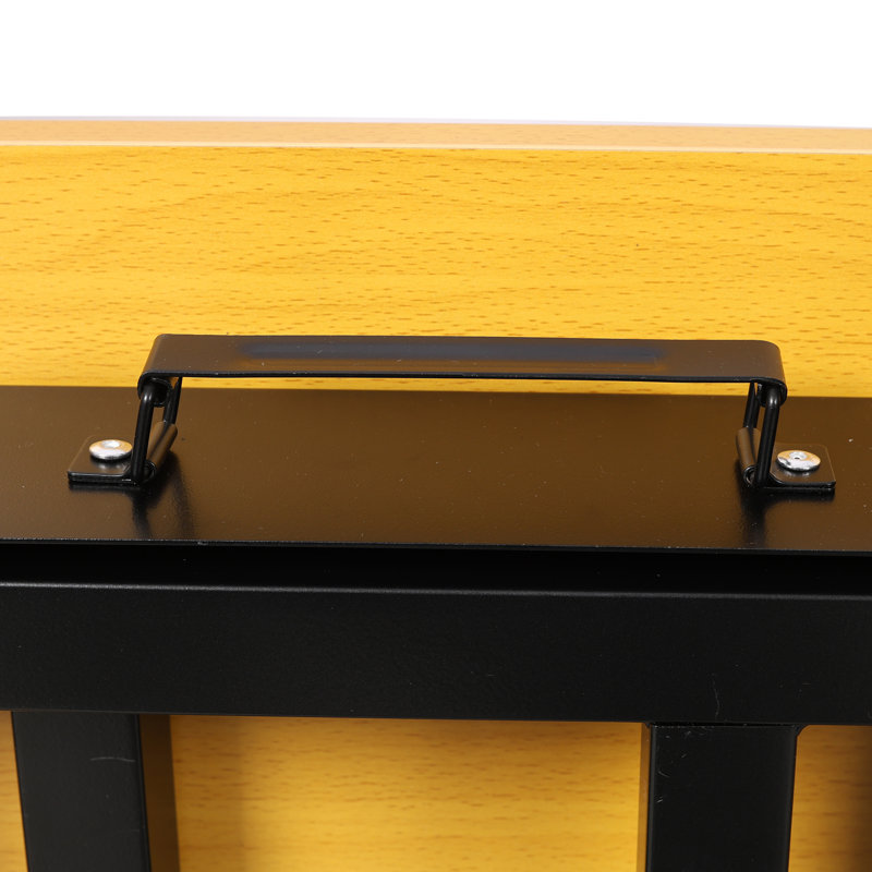 Portable Folding Work Table with Integrated Scale and Protractor, Workshop Tool Bench