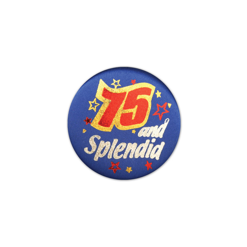 75 & Splendid Satin Button